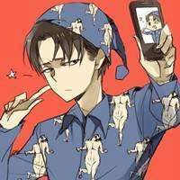 动漫卡通中分头像男