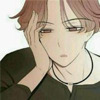 动漫卡通中分头像男