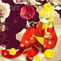 卡通本命年头像女图片