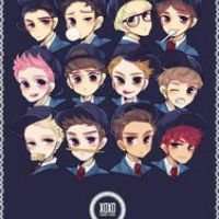 可爱八人以上集体头像