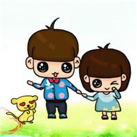 哥哥抱妹妹头像