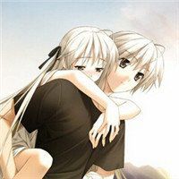 哥哥抱妹妹头像