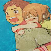 哥哥抱妹妹头像