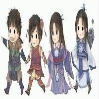 四人头像两男两女一共四张