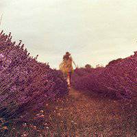 在花丛中的女生头像