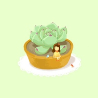 多肉头像卡通图片