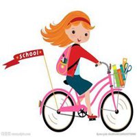 女人骑自行车头像