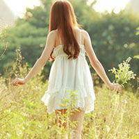 女生头发披肩头像