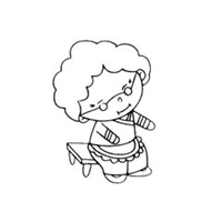 奶奶头像简笔画图片