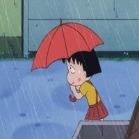 小丸子打伞头像