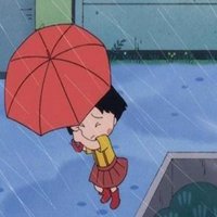 小丸子打伞头像