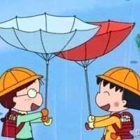 小丸子打伞头像