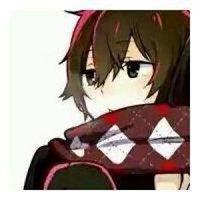 带围巾的动漫情侣头像