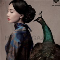 微信头像旗袍背影