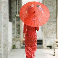 微信头像旗袍背影