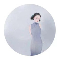 微信头像旗袍背影