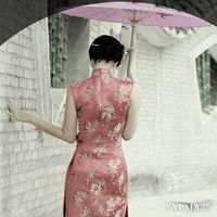 微信头像旗袍背影