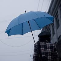 微信头像雨中打伞