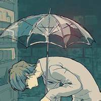 微信头像雨中打伞