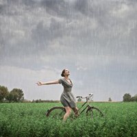 微信头像雨中打伞