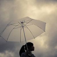 微信头像雨中打伞