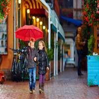 微信头像雨中打伞