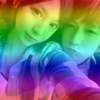 情侣头像粉色一男一女