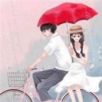 情侣打伞头像