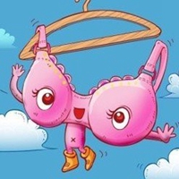 搞笑卡通胸罩头像