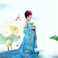 旗袍头像素描图片