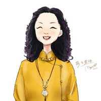 旗袍头像素描图片