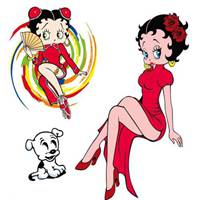 旗袍头像素描图片