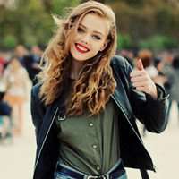 欧美带帽子头像女生