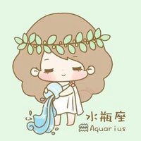 水瓶座动漫卡通头像