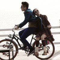 浪漫唯美骑自行车头像