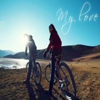 浪漫唯美骑自行车头像