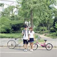 浪漫唯美骑自行车头像