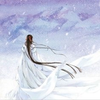 淡雅头像女生飘雪