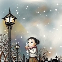 淡雅头像女生飘雪