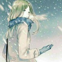 淡雅头像女生飘雪