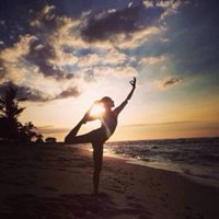 瑜伽头像唯美图片