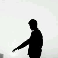 男头像黑白高冷侧面