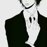 男头像黑白高冷侧面