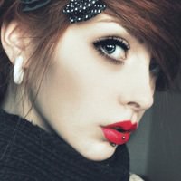 红唇头像女欧美头像