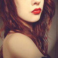 红唇头像女欧美头像