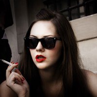 红唇头像女欧美头像