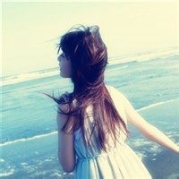 美女侧面花海头像