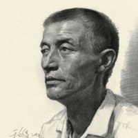 老年头像男素描