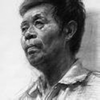 老年头像男素描