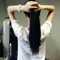 背面女生头发披肩头像